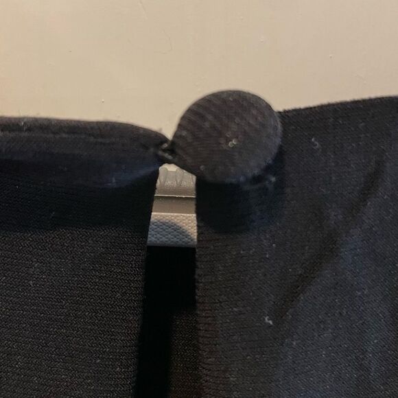 R&M Richards Sleeveless Two Toned Abstract Print Maxi Dress Black Orange Size 12 - Picture 4 of 8